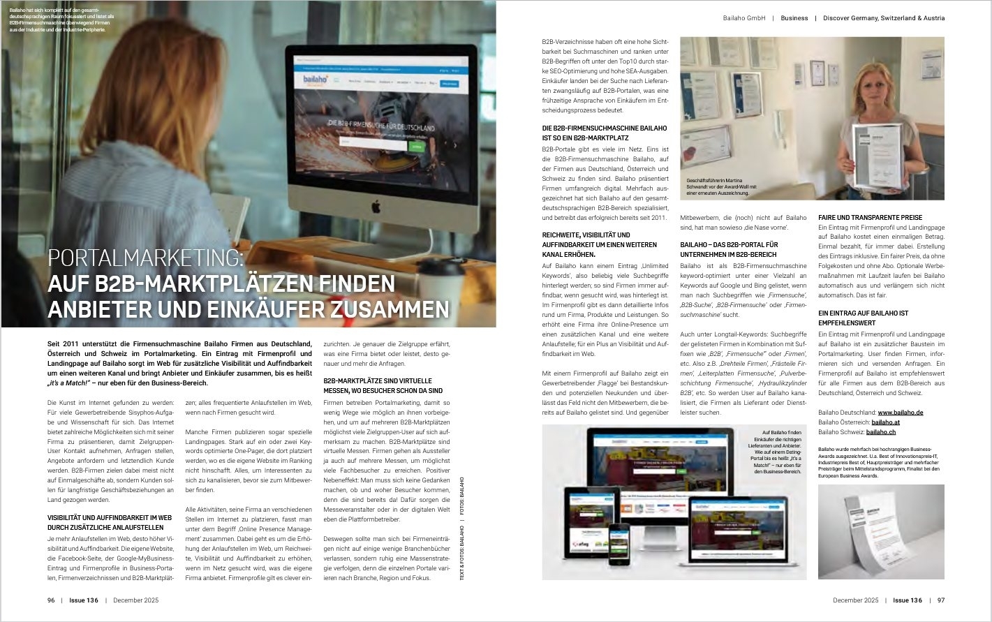 German Business Awards 2024: Bailaho ausgezeichnet als 