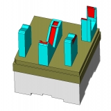 Hiltel Formentechnik GmbH  -  CAM-Programmierung Füllsimulation CAD / CAM CAD/CAM CAD CAM - CAD Modell Elektrode mit Halter